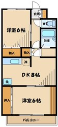 カーサ中屋の物件間取画像